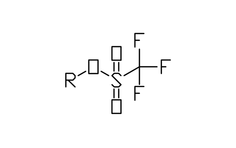 Preview of the Triflate (Tf) symbol, block CHM_S_TRIFLATE