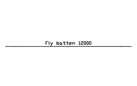 Preview of the Fly batten 12000 symbol, block CIN_FLY_BATTEN_12000