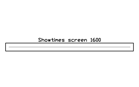 Preview of the Showtimes screen 1600 symbol, block CIN_INFO_SCREEN