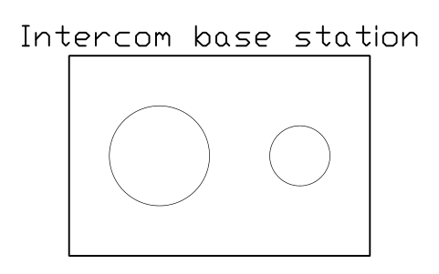 Preview of the Intercom base station symbol, block CIN_INTERCOM_BASE