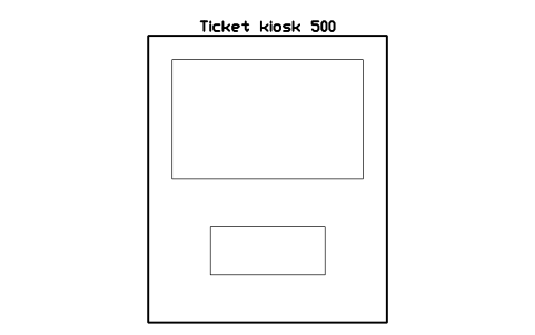 Preview of the Ticket kiosk 500 symbol, block CIN_KIOSK_TICKET