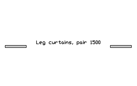 Preview of the Leg curtains, pair 1500 symbol, block CIN_LEG_PAIR