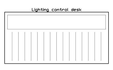 Preview of the Lighting control desk symbol, block CIN_LIGHT_DESK