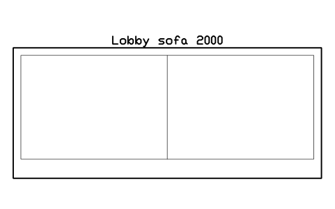 Preview of the Lobby sofa 2000 symbol, block CIN_LOBBY_SOFA