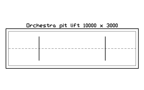 Preview of the Orchestra pit lift 10000 x 3000 symbol, block CIN_PIT_LIFT