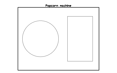 Preview of the Popcorn machine symbol, block CIN_POPCORN_MACHINE