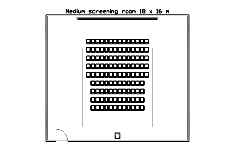 Preview of the Medium screening room 18 x 16 m symbol, block CIN_ROOM_SCREEN_MEDIUM