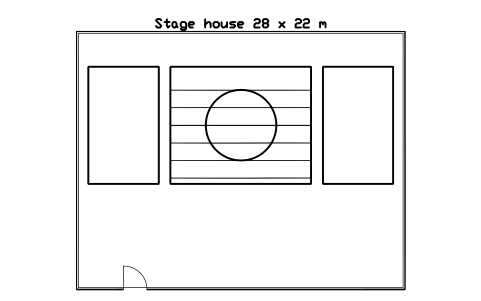 Preview of the Stage house 28 x 22 m symbol, block CIN_ROOM_STAGE_HOUSE