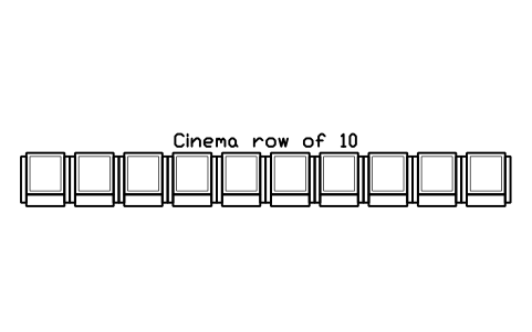 Preview of the Cinema row of 10 symbol, block CIN_ROW_CINEMA_10