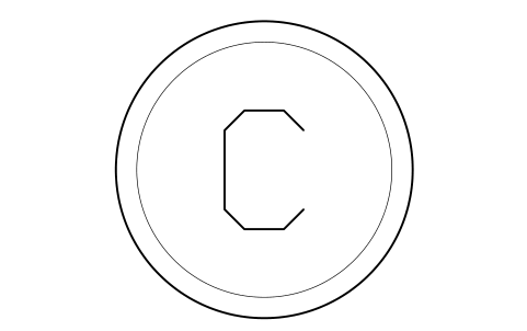 Preview of the Row letter symbol, block CIN_ROW_LABEL