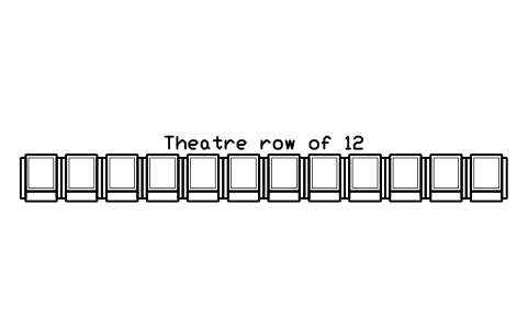 Preview of the Theatre row of 12 symbol, block CIN_ROW_THEATRE_12