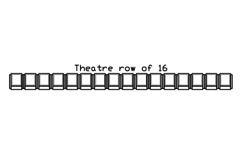 Preview of the Theatre row of 16 symbol, block CIN_ROW_THEATRE_16