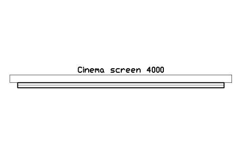 Preview of the Cinema screen 4000 symbol, block CIN_SCREEN_4000