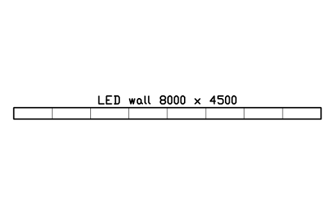 Preview of the LED wall 8000 x 4500 symbol, block CIN_SCREEN_LED_8000