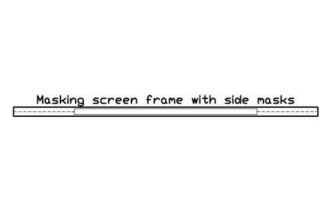 Preview of the Masking screen frame with side masks symbol, block CIN_SCREEN_MASKING