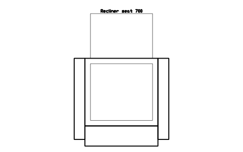 Preview of the Recliner seat 700 symbol, block CIN_SEAT_RECLINER