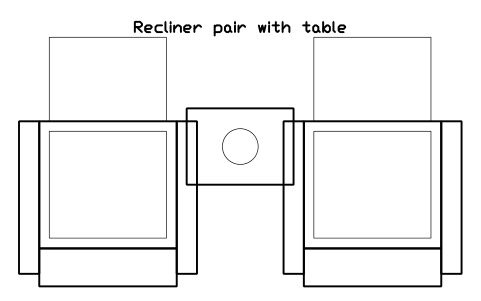 Preview of the Recliner pair with table symbol, block CIN_SEAT_RECLINER_PAIR