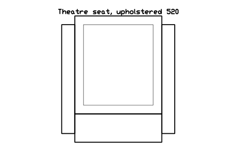 Preview of the Theatre seat, upholstered 520 symbol, block CIN_SEAT_THEATRE