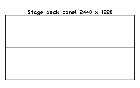 Preview of the Stage deck panel 2440 x 1220 symbol, block CIN_STAGE_PANEL_2440