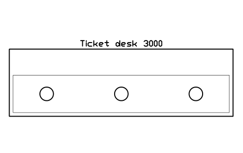 Preview of the Ticket desk 3000 symbol, block CIN_TICKET_DESK
