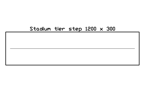 Preview of the Stadium tier step 1200 x 300 symbol, block CIN_TIER_STEP