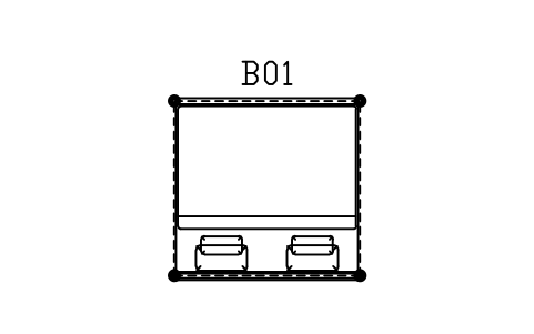 Anteprima del simbolo Letto a baldacchino, super king, 2000, blocco CLS_BED_POSTER_2000