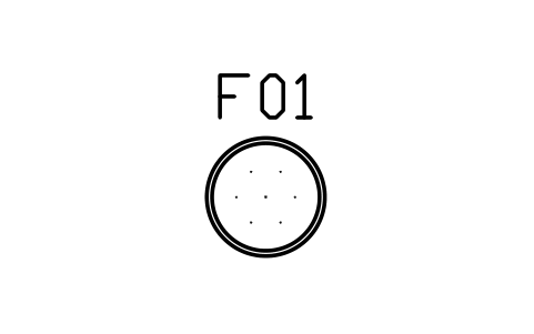 Anteprima del simbolo Pouf capitonné, rotondo, 700, blocco CLS_OTTOMAN_ROUND