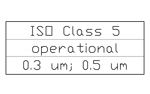 Anteprima del simbolo Class designation label, blocco CLR_CLASS_DESIGNATION