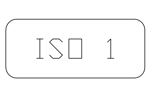 Anteprima del simbolo Air cleanliness class ISO 1, blocco CLR_CLASS_ISO1