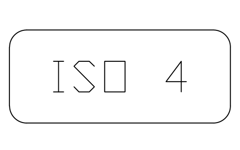 Anteprima del simbolo Air cleanliness class ISO 4, blocco CLR_CLASS_ISO4