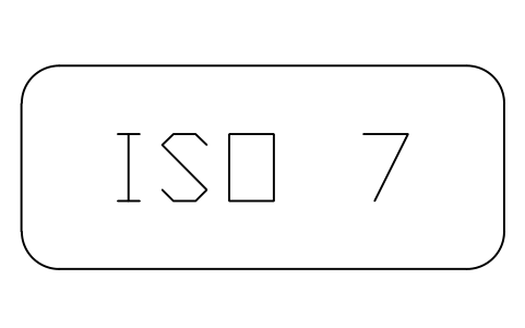 Anteprima del simbolo Air cleanliness class ISO 7, blocco CLR_CLASS_ISO7