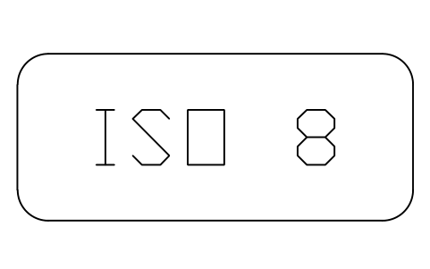 Anteprima del simbolo Air cleanliness class ISO 8, blocco CLR_CLASS_ISO8