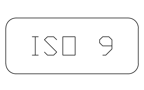 Anteprima del simbolo Air cleanliness class ISO 9, blocco CLR_CLASS_ISO9