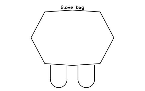 Anteprima del simbolo Glove bag, blocco CLR_GLOVE_BAG
