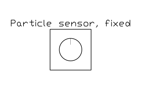 Anteprima del simbolo Particle sensor, fixed, blocco CLR_PARTICLE_SENSOR