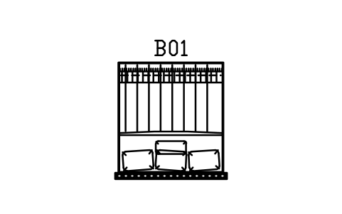 Anteprima del simbolo Letto, testiera in rattan, king size, 1800 x 2000, blocco CBH_BED_1800
