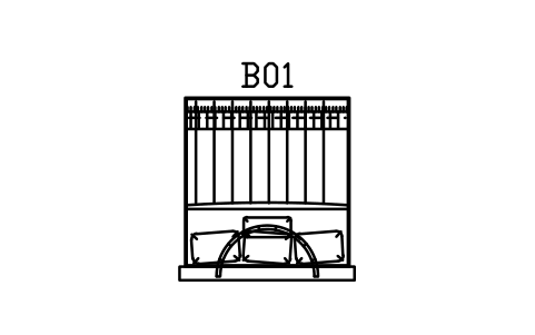 Anteprima del simbolo Letto, testiera ad arco, king size, 1800 x 2000, blocco CBH_BED_ARCH_1800
