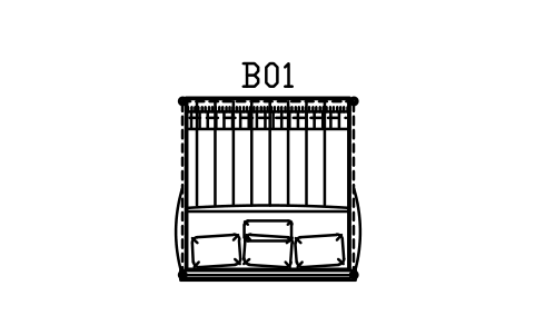 Anteprima del simbolo Letto, letto a baldacchino, king size, 1800 x 2000, blocco CBH_BED_CANOPY_1800