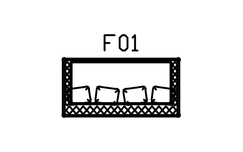 Anteprima del simbolo Dormeuse, rattan, 1900 x 950, blocco CBH_DAYBED_1900