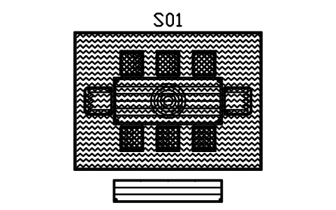 Anteprima del simbolo Set sala da pranzo, otto sedie, 4400 x 3600, blocco CBH_SET_DINING_8