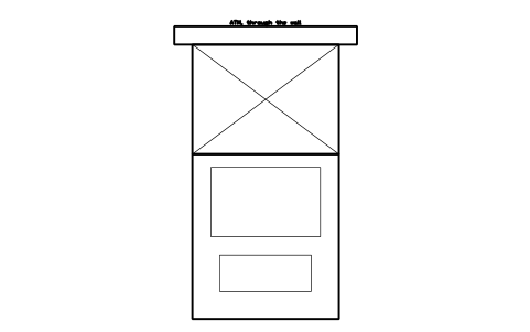 Preview of the ATM, through the wall symbol, block SVC_ATM_THROUGH_WALL
