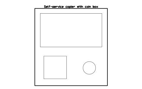 Preview of the Self-service copier with coin box symbol, block SVC_COPIER_SELF