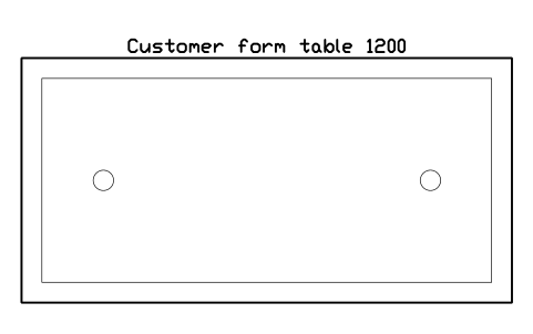Preview of the Customer form table 1200 symbol, block SVC_CUSTOMER_TABLE