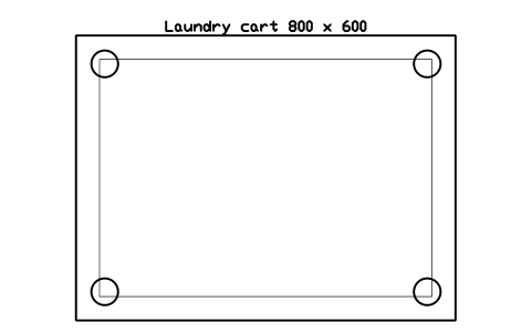 Preview of the Laundry cart 800 x 600 symbol, block SVC_LAUNDRY_CART