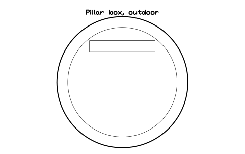 Preview of the Pillar box, outdoor symbol, block SVC_LETTER_BOX_OUTDOOR