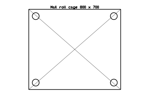 Preview of the Mail roll cage 800 x 700 symbol, block SVC_MAIL_ROLL_CAGE