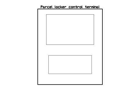 Preview of the Parcel locker control terminal symbol, block SVC_PARCEL_TERMINAL