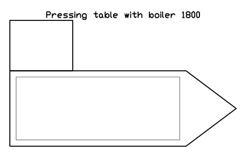 Preview of the Pressing table with boiler 1800 symbol, block SVC_PRESS_TABLE