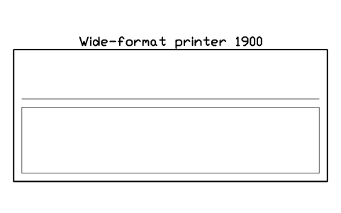 Preview of the Wide-format printer 1900 symbol, block SVC_PRINTER_WIDE