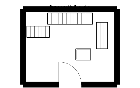 Preview of the Bank vault 5 x 4 m symbol, block SVC_ROOM_VAULT